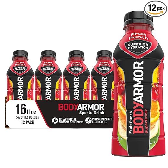 Stay hydrated and perform at your best with BodyArmor Sports Drink, a popular choice among athletes looking for a boost during intense physical activities. Formulated with electrolytes like potassium to maintain fluid balance and nerve function, this sports drink helps prevent dehydration and supports peak performance.