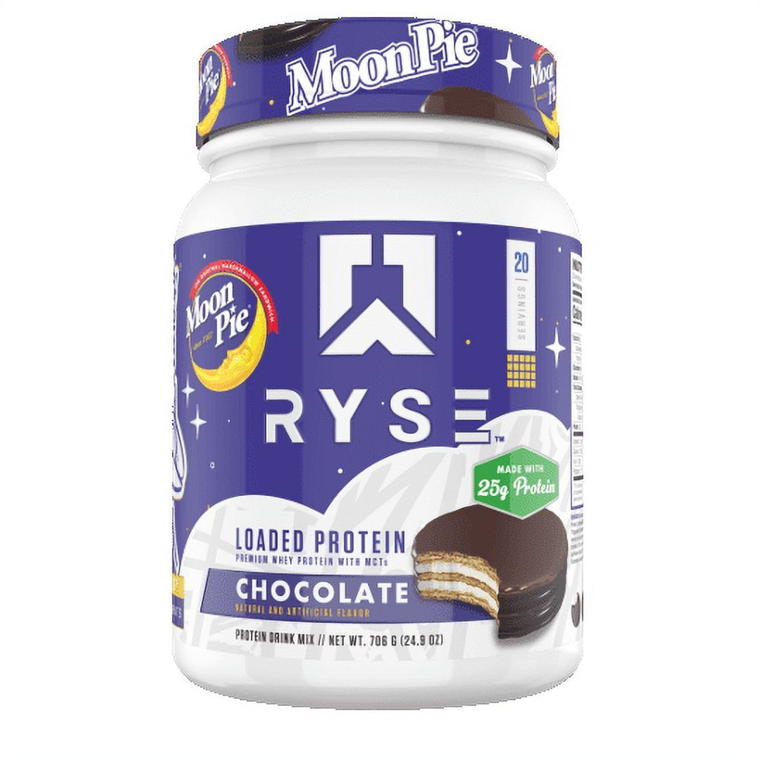 Not just a protein powder, RYSE Loaded Protein Powder offers additional health benefits such as prebiotic fiber for better digestion and metabolism-boosting MCT's. Plus, you'll love the rave-worthy flavors that consistently earn top ratings from users. With 20 servings per container, this convenient and scrumptious protein powder is perfect for serious athletes and fitness enthusiasts alike who crave a highly effective and enjoyable supplement to support their goals. Trust RYSE to elevate your health and fitness journey with their top-quality products. Created by ChatGPT.