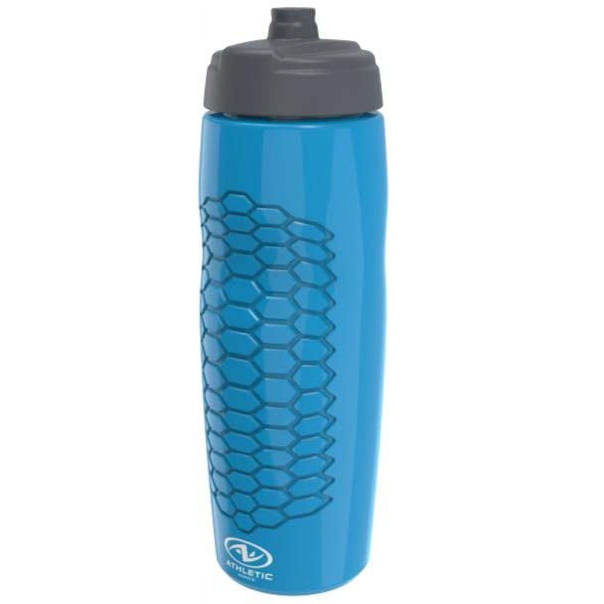 1 Athletic Works 24 Fluid Ounces Jet Squeezable Bottle- Blue