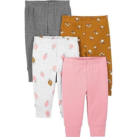 1 Simple Joys by Carter's Baby Girls' Pant, Pack of 4