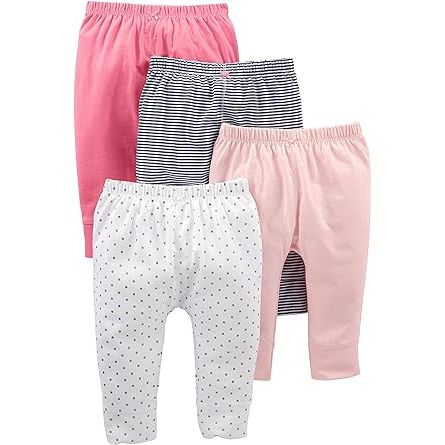 1 Simple Joys by Carter's Baby Girls' Pant, Pack of 4