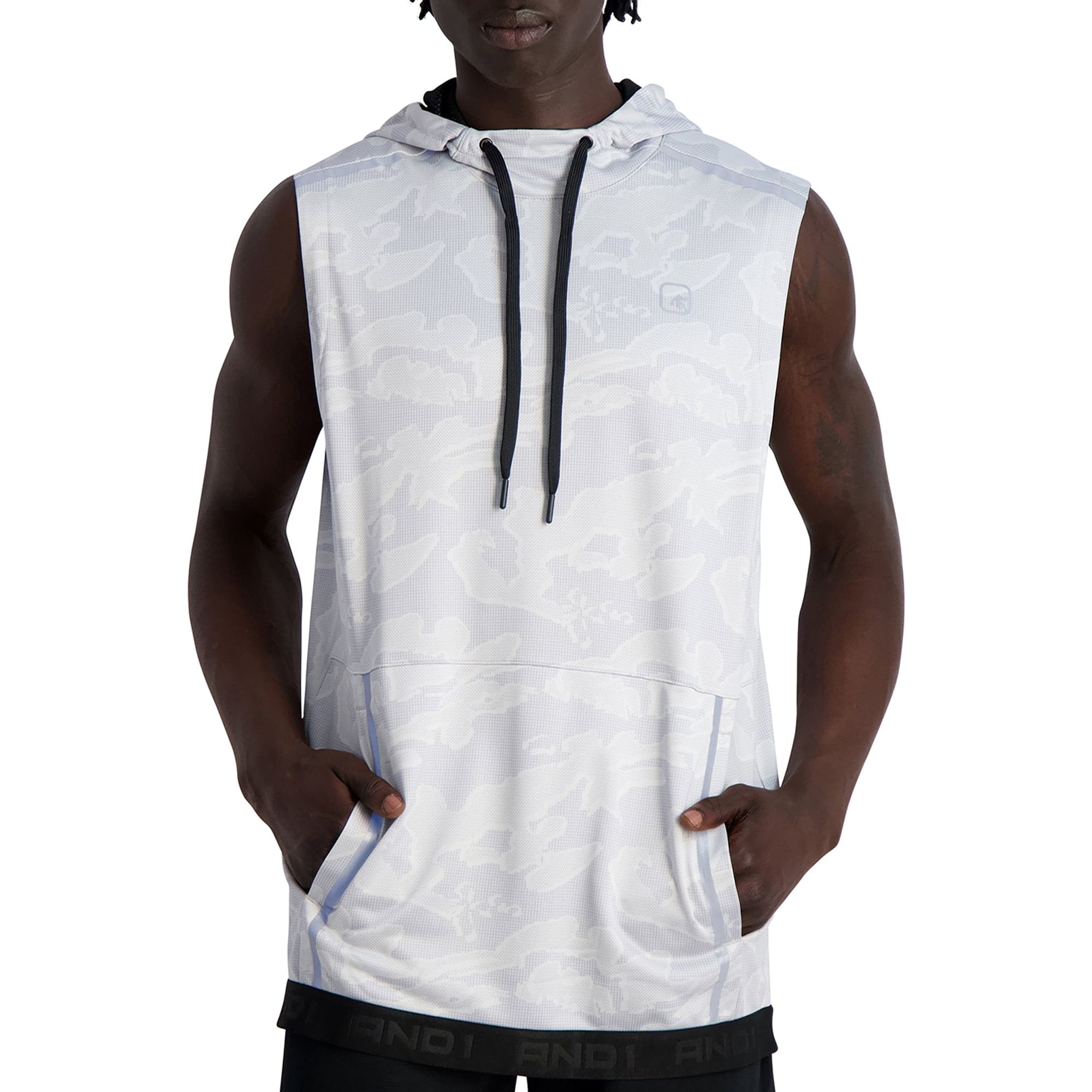 The AND1 Men's and Big Men's Active Sleeveless Hooded Athletic Top is a must-have for active individuals looking for both style and functionality in their workout wear. Available in sizes up to 3XL, this top offers a comfortable fit for men of all body types.