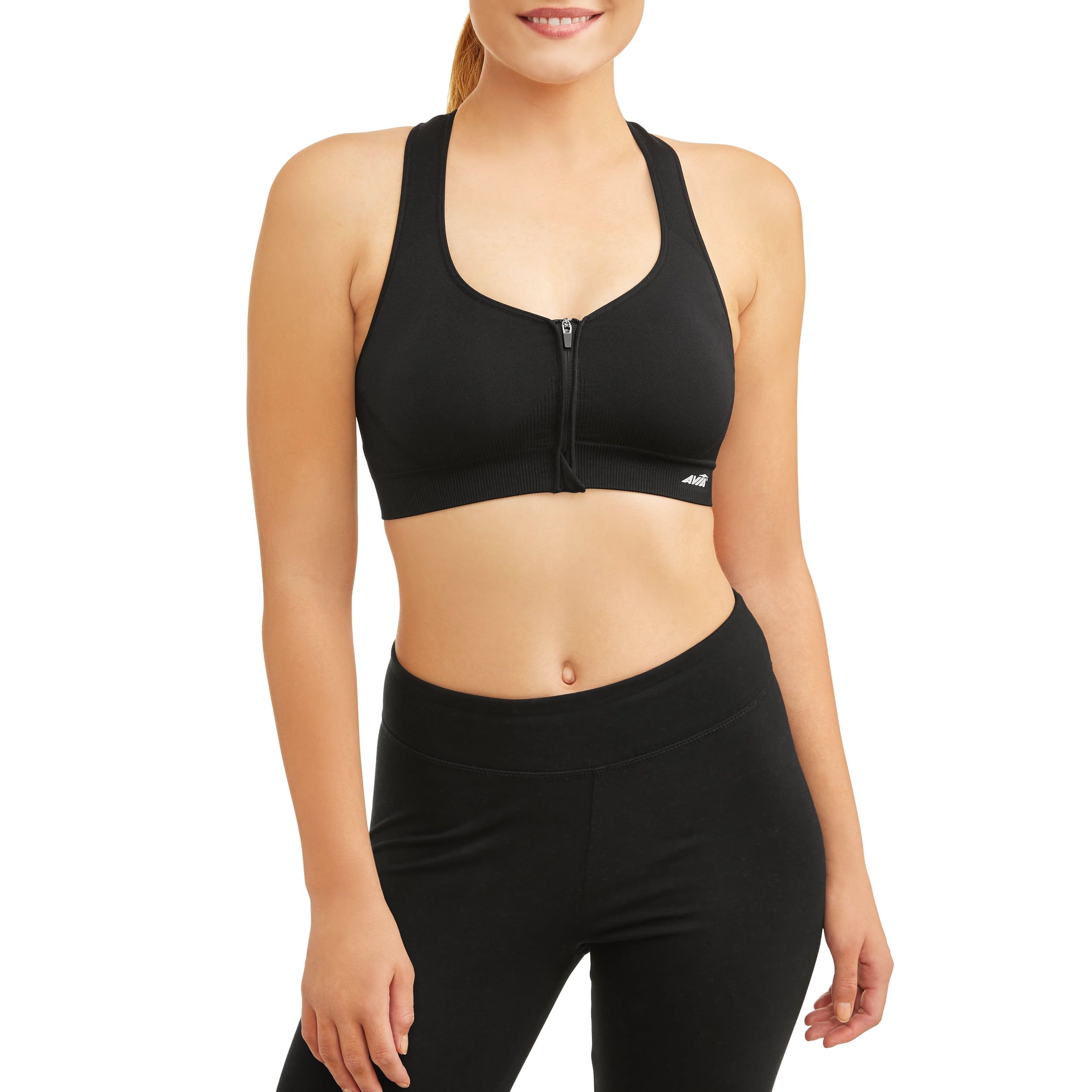 The Avia Women's Seamless Zip Front Sports Bra is a top choice for active women seeking comfort, support, and style during workouts. Crafted from high-quality materials, this sports bra offers a seamless design that eliminates irritation and chafing, providing a smooth and flattering fit under any workout attire.