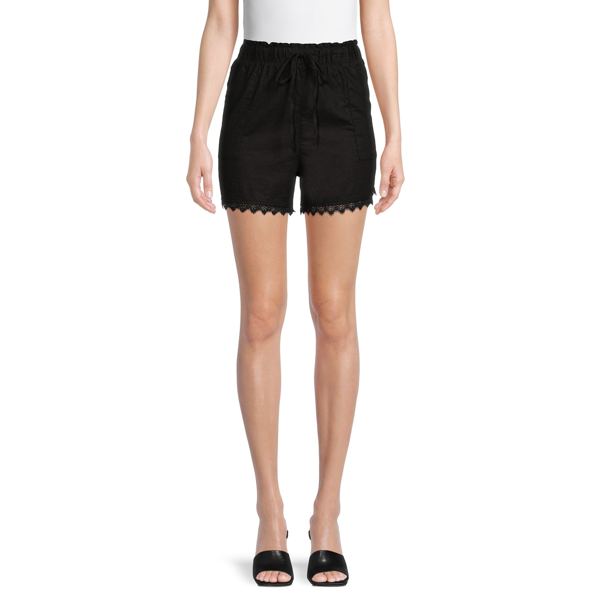 Discover the perfect blend of style and comfort with the Women's Linen Blend Shorts from Time and Tru. These shorts are a versatile addition to any casual wardrobe, offering a breathable linen-blend fabric that is ideal for everyday wear.