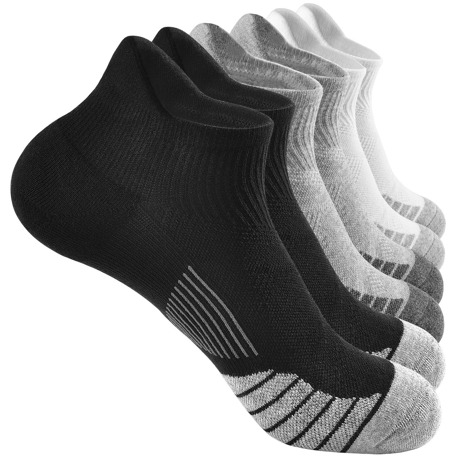 The Vbiger Athletic Socks are designed to provide maximum comfort and support for men during various outdoor activities. With perfect cushioning on the bottom of the socks, these socks are ideal for playing basketball, going for a run, or engaging in other physical activities.