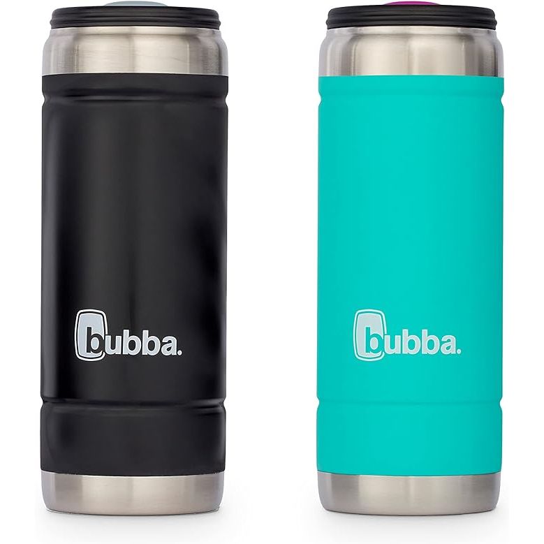 Experience icy cold drinks like never before with the Bubba Trailblazer Tallboy Vacuum-Insulated Stainless Steel Tumbler. This top-of-the-line tumbler, available in a stylish 2-pack with stunning colors - Licorice and Island Teal, is built to last with durable stainless steel construction.