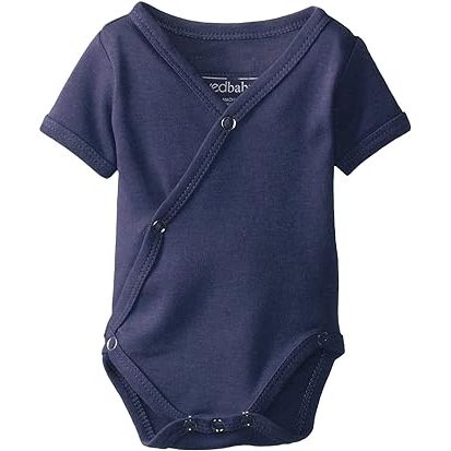L'ovedbaby Unisex-Baby Newborn Organic Short-Sleeve Kimono Bodysuit image