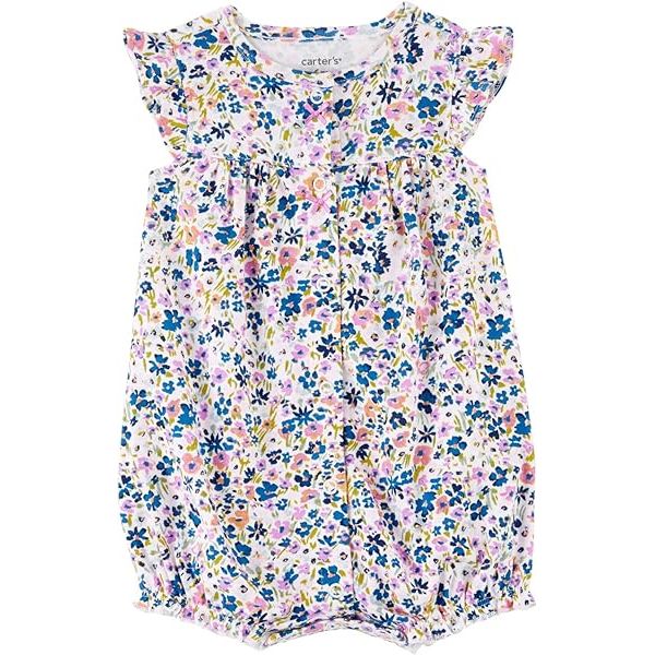 The Carter's Baby Girls' Snap Up Cotton Romper is a popular clothing item designed specifically for baby girls. This adorable romper is made from soft and breathable cotton fabric, ensuring utmost comfort for your little one.
Featuring a convenient snap-up design, this romper allows for easy and hassle-free diaper changes.