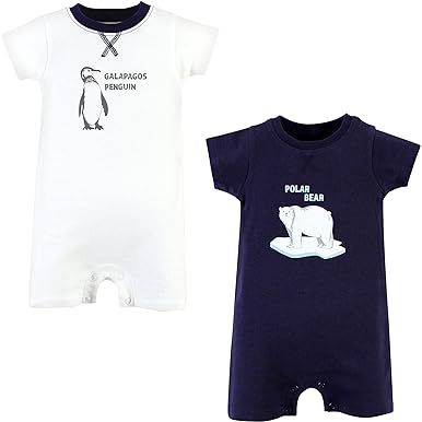 1 Touched by Nature baby-boys Organic Cotton Rompers