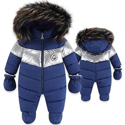 In your search for a cozy outfit to keep your little one warm during the winter, consider the Fairy Baby Infant Baby Winter Snowsuit Coat Romper Hooded Double Zipper Fur Collar Warm Jumpsuit. This snowsuit is specially designed to provide maximum comfort and protection for boys and girls aged 6 to 24 months.