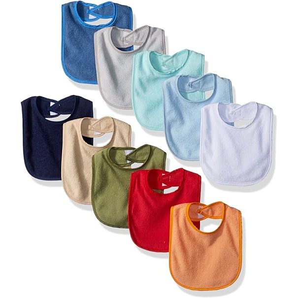 Hudson Baby Unisex Baby Drooler Bib With Waterproof Lining image