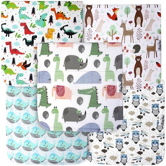 Introducing our Premium Baby Burp Cloths, the perfect accessory to make messy burp time more elegant and sophisticated. With lovely subtle prints, these organic burp cloths will make your little champ look like a little prince or princess. The high-quality stitching ensures that the cloth stays in shape even after repeated uses.