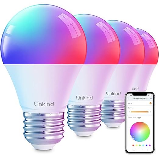 Introducing our innovative Smart Bulb that is compatible with Alexa! With this smart LED light bulb, you can easily connect it to your Google Assistant or Amazon Alexa for convenient voice control. Not only that, but you can also use our user-friendly AiDot APP to control the bulb's functions from anywhere at any time. Whether you want to turn the light on or off, adjust the brightness, change the color temperature, or even customize schedules, this smart bulb does it all.

Say goodbye to traditional switches and control your lights with just your voice! Our Linkind smart light bulbs can be connected to your WiFi (supporting 2.4GHz WiFi only) and are compatible with Alexa and Google Assistant. Whether you want to turn the lights on or off, change the color, adjust the brightness, or set the color temperature, all you need is a simple voice command. No additional hub is required, making it effortless to integrate into your smart home setup.

Experience the ultimate control and customization with our smart bulb's preset scenes and time schedules. The Linkind smart bulb allows you to schedule it to automatically turn on or off based on your routine through the app. Additionally, you can choose from a variety of preset scenes to decorate your house according to different festivals or occasions. From vibrant colors to warm and cozy lighting, this smart bulb offers endless possibilities to suit your mood and style.

Transform your living space with the colorful ambiance provided by our smart bulb. With the ability to produce up to 16 million colors, you can create the perfect lighting to enhance your home's atmosphere. Choose from a range of 1800K soft white to 6500K cool white shades for your daily lighting needs. Our smart bulb is not only about aesthetics but also delivers high-quality performance. With over 20 years of experience in the lighting industry, we assure you of the product's durability and reliability. Control multiple bulbs simultaneously by creating a group, ensuring seamless integration and convenience with a stable 2.4GHz Wi-Fi connection.

Upgrade your lighting experience and enjoy the convenience and versatility of our Smart Bulb. With its compatibility with Alexa and Google Assistant, easy-to-use app, preset scenes, and color options, our smart bulb offers you complete control over your lighting. Made with high-quality materials and backed by our years of industry experience, you can trust our smart bulb to elevate your home's ambiance without any worries. Description by ChatGPT.