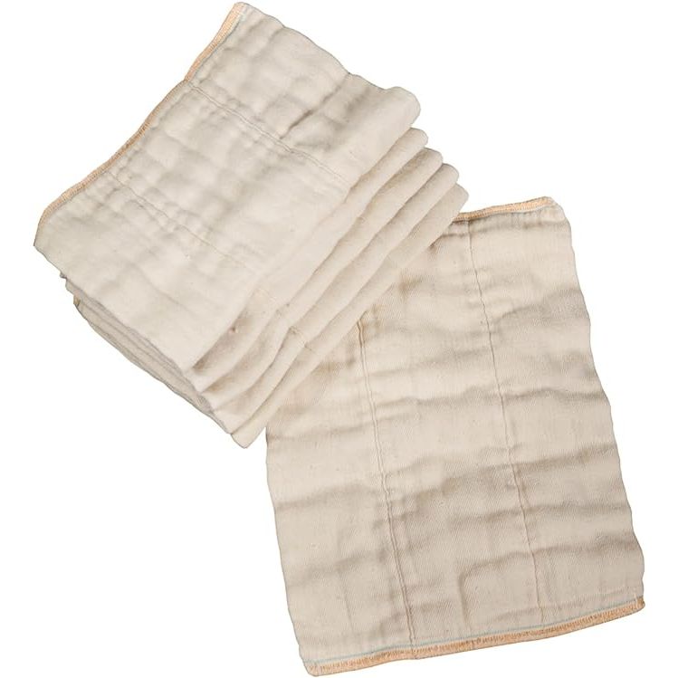 Introducing OsoCozy's 100% Cotton Cloth Prefold Diapers, the ultimate choice for parents looking for premium quality and maximum comfort for their little ones. Crafted from pure, natural, unbleached cotton, these diapers feature a thick gauze weave that ensures extra durability and a soft, gentle feel against your baby's delicate skin.