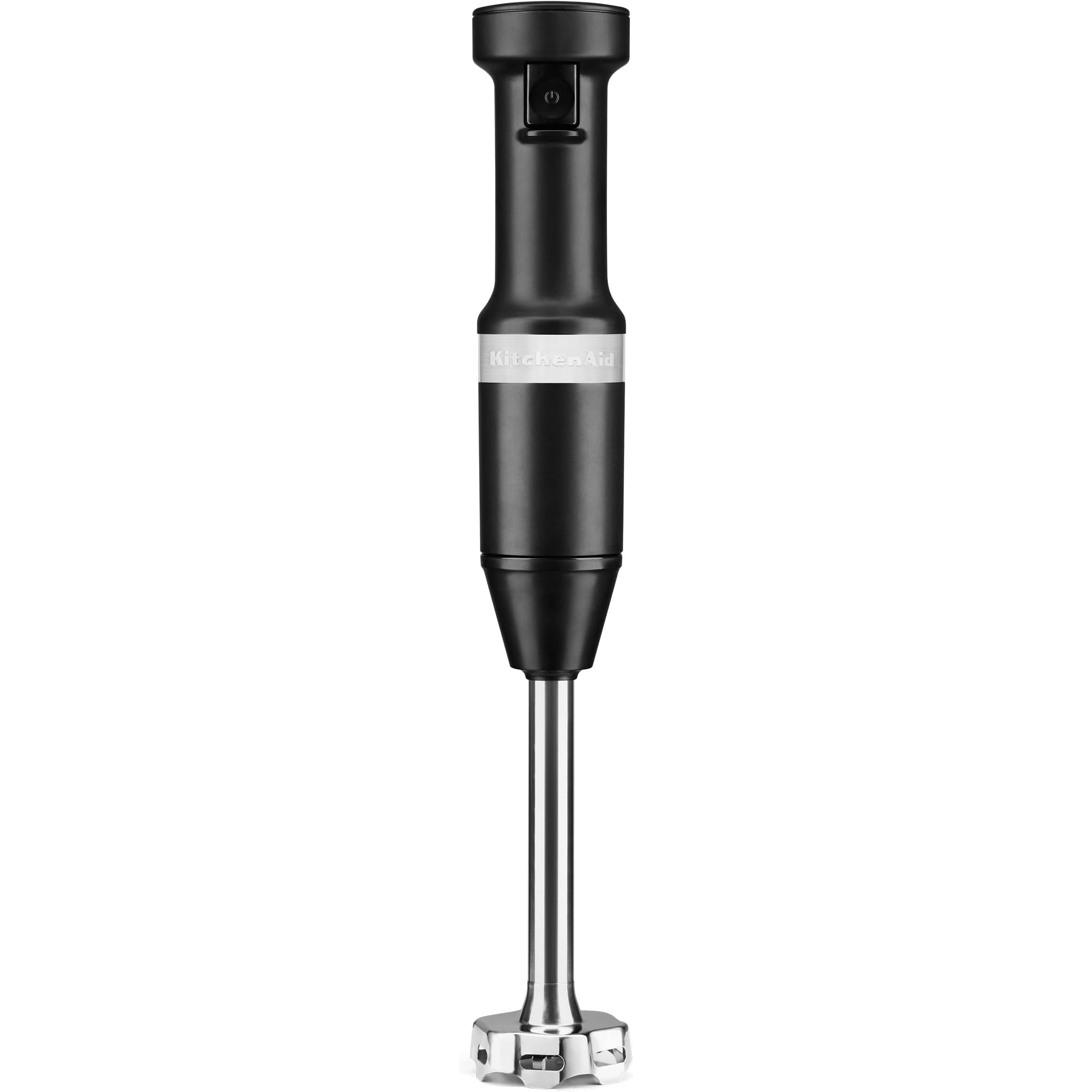 Experience the ultimate convenience and versatility in your kitchen with the KHBV53 Corded Hand Blender. This powerful tool features an 8 bending arm with a 4-point stainless steel blade, perfect for blending a wide range of ingredients such as smoothies, soups, hummus, and more.