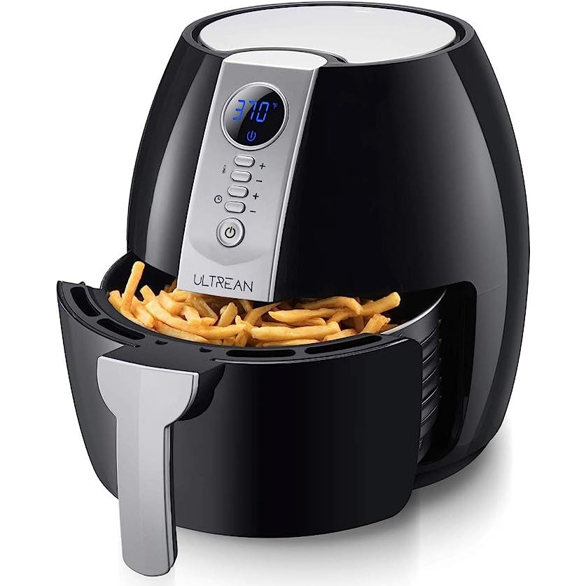 Upgrade your kitchen with the Ultrean Air Fryer, a cutting-edge 4.2-quart electric hot air fryer oven that revolutionizes the way you cook your favorite fried foods. Say goodbye to greasy, unhealthy meals with this oil-free cooking solution.