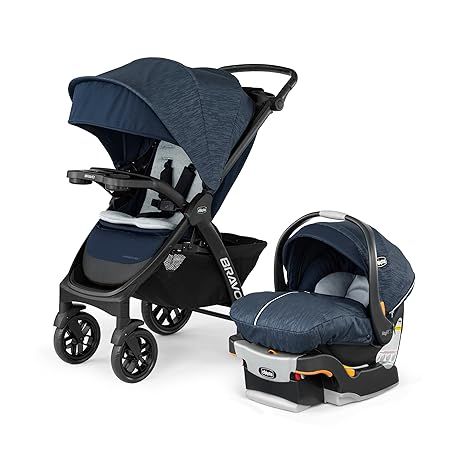 The Chicco Bravo LE Trio Travel System is a convenient and versatile option for parents on the go. This travel system includes the Bravo LE Quick-Fold Stroller, KeyFit 30 Zip Infant Car Seat, and a car seat base. The Bravo LE Quick-Fold Stroller is designed for easy maneuverability and can be folded with just one hand.