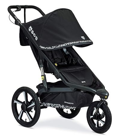 The BOB Gear Alterrain Pro Jogging Stroller is a premium stroller designed for active parents who enjoy jogging or running with their child. It features ultra-reflective accents in its Lunar design, making it highly visible during low-light conditions for added safety.