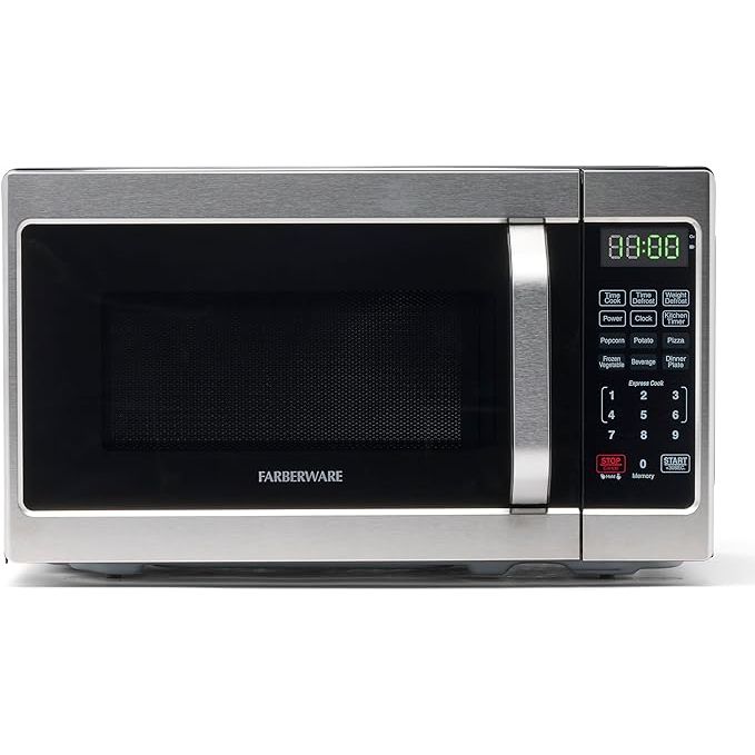 The Farberware Countertop Microwave is a convenient and compact oven perfect for smaller living spaces like apartments and dorms. With a power output of 700 Watts and a capacity of 0.7 cubic feet, it is ideal for heating up or cooking various dishes.