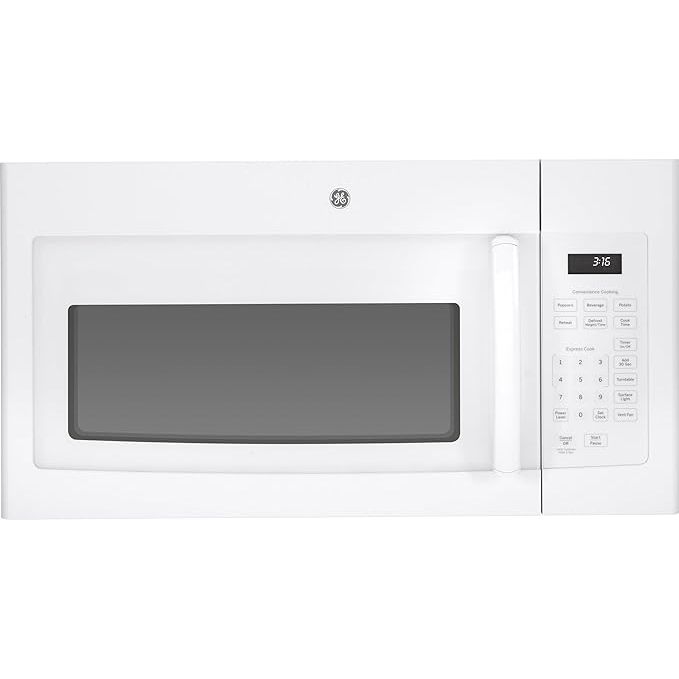 The GE JVM3160DFWW is a 1.6 cu. ft. over-the-range microwave oven. It comes in a white color, making it versatile and suitable for various kitchen styles. With its spacious capacity, it offers ample room for cooking and reheating a wide range of dishes.
This microwave features 1000 watts of power, allowing for quick and efficient cooking.