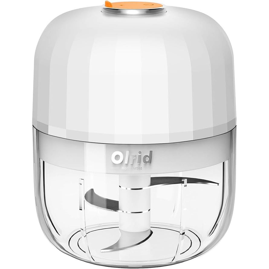 Introducing the USB Rechargeable & Portable Mini Food Chopper by Olrid, designed to revolutionize your food preparation routine. With a sleek and compact design, this innovative kitchen gadget is perfect for on-the-go use during outdoor activities, camping trips, and more.