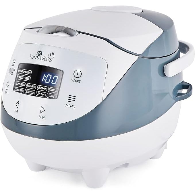 Discover the ultimate rice cooking experience with the 'Yum Asia' rice cooker, featuring advanced fuzzy logic technology that ensures perfect taste, texture, and aroma with just the press of a button.