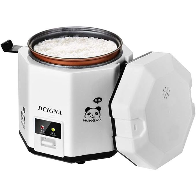 Introducing our Portable Rice Cooker that is perfect for individuals or couples. With a size of 7.9"H x 6.8"W and a capacity of 1.2L, this cooker is specifically designed for 1-2 people. It features a cooking time of approximately 30 minutes, with a power of 200W and operating at 110V.