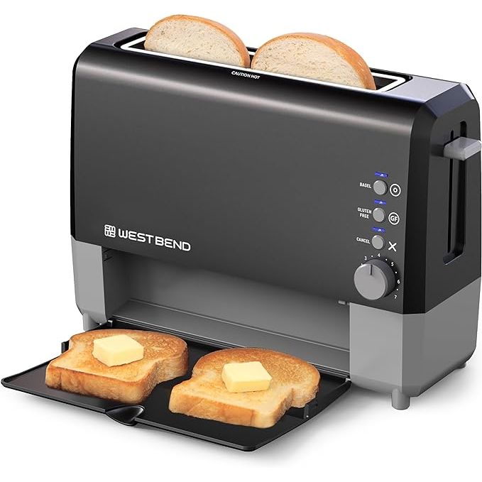 Upgrade your morning routine with the Two-Slice Toaster, a versatile and efficient appliance for any kitchen. Its wide slot can handle thick breads, bagels, and waffles with ease, ensuring a perfect toasting every time. The slide-through tray makes retrieval easy and mess-free, while the compact design allows for convenient storage.