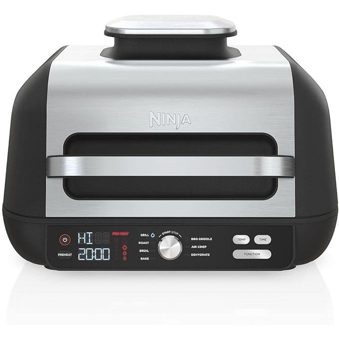 The Ninja IG601 Foodi XL 7-in-1 Electric Indoor Grill Combo is a must-have kitchen appliance that offers a wide range of cooking options. Whether you're in the mood for grilling, air frying, or dehydrating, this versatile grill has got you covered. Its pro power grate ensures even heating for perfectly cooked meals every time.