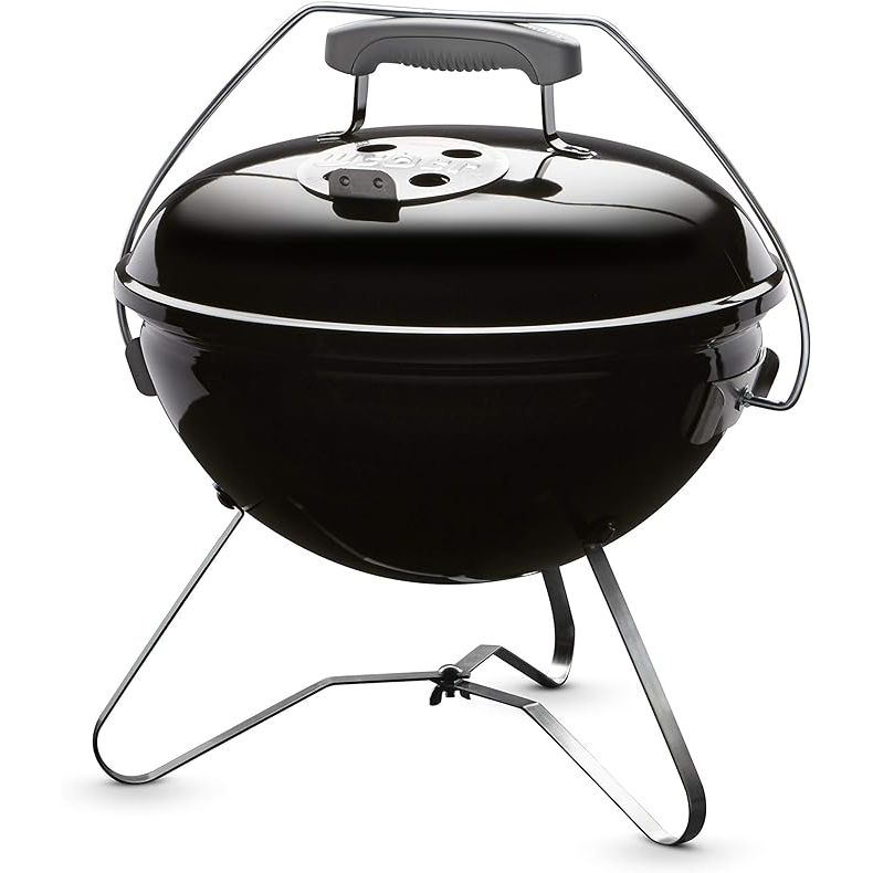 The Weber Smokey Joe Premium 14-Inch Portable Grill in black is a must-have for outdoor cooking enthusiasts looking for a convenient and flavorful grilling experience. This compact grill is perfect for charcoal grilling on-the-go, featuring a spacious 14-inch cooking grate to accommodate small groups.