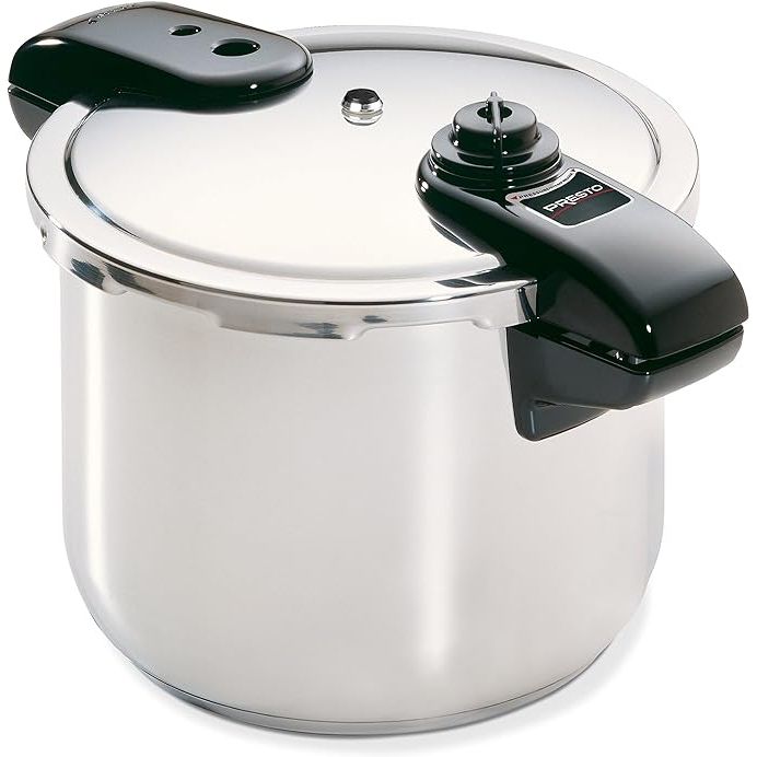 The Presto 01370 8-Quart Stainless Steel Pressure Cooker is a must-have kitchen appliance for those looking for a reliable and efficient way to cook meals in a flash. With its ample 8-quart capacity, this pressure cooker is perfect for large families or batch cooking.