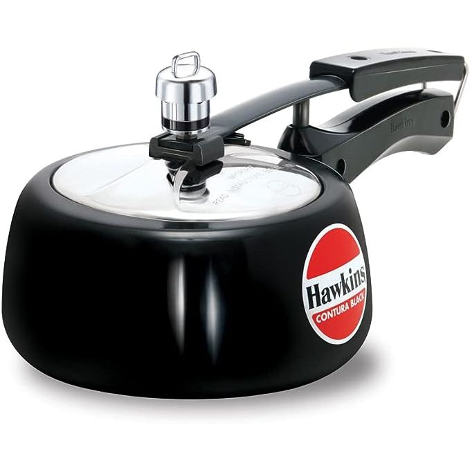 Discover the perfect kitchen companion in the form of the Contura Hard Anodized Pressure Cooker from Hawkins. With a seamless blend of health and convenience, this pressure cooker simplifies your everyday cooking experience.