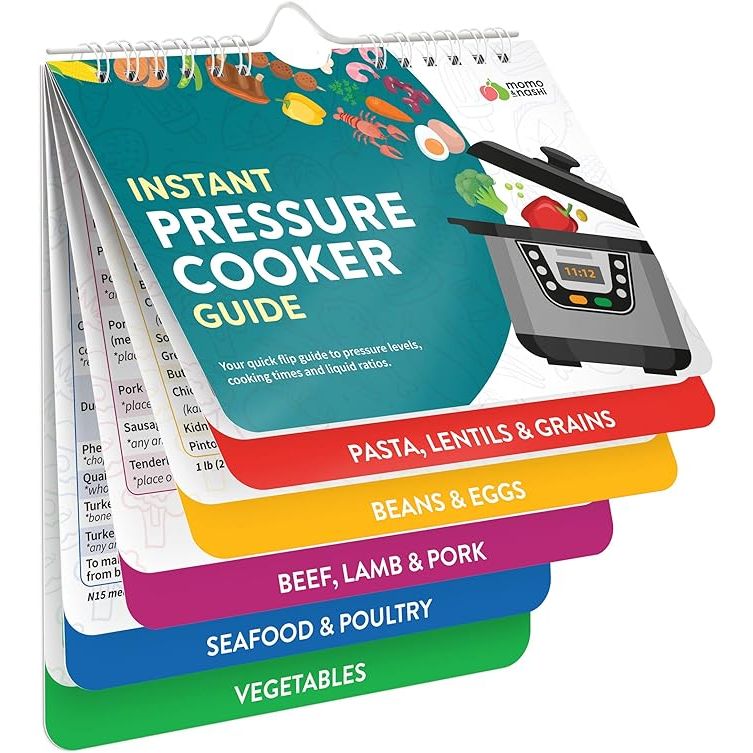 Introducing the Comprehensive Instant Pot Magnetic Cheat Sheet Magnet Set, the ultimate kitchen accessory for Instant Pot enthusiasts. With over 100 food entries in 6 sections, including tips, pasta, beans, beef, seafood, and vegetables, you'll have all the information you need right at your fingertips.