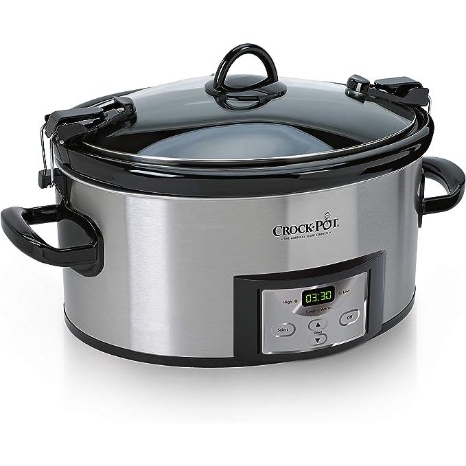 Introducing the .6 quart Cook & Carry Slow Cooker, your ultimate kitchen companion for serving large gatherings with ease. Whether you're hosting a dinner party or feeding a hungry family, this slow cooker can serve up to 7 people, thanks to its spacious capacity.