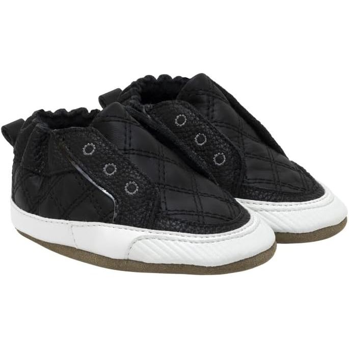 Robeez Baby Boys Soft Soles Slip-Resistant Crib Shoes Slippers are a popular choice for infants and toddlers. These shoes are specifically designed to provide comfort and protection to your little one's feet during the crucial development stages.
Made from high-quality and soft materials, these crib shoes provide a gentle and comfortable fit.