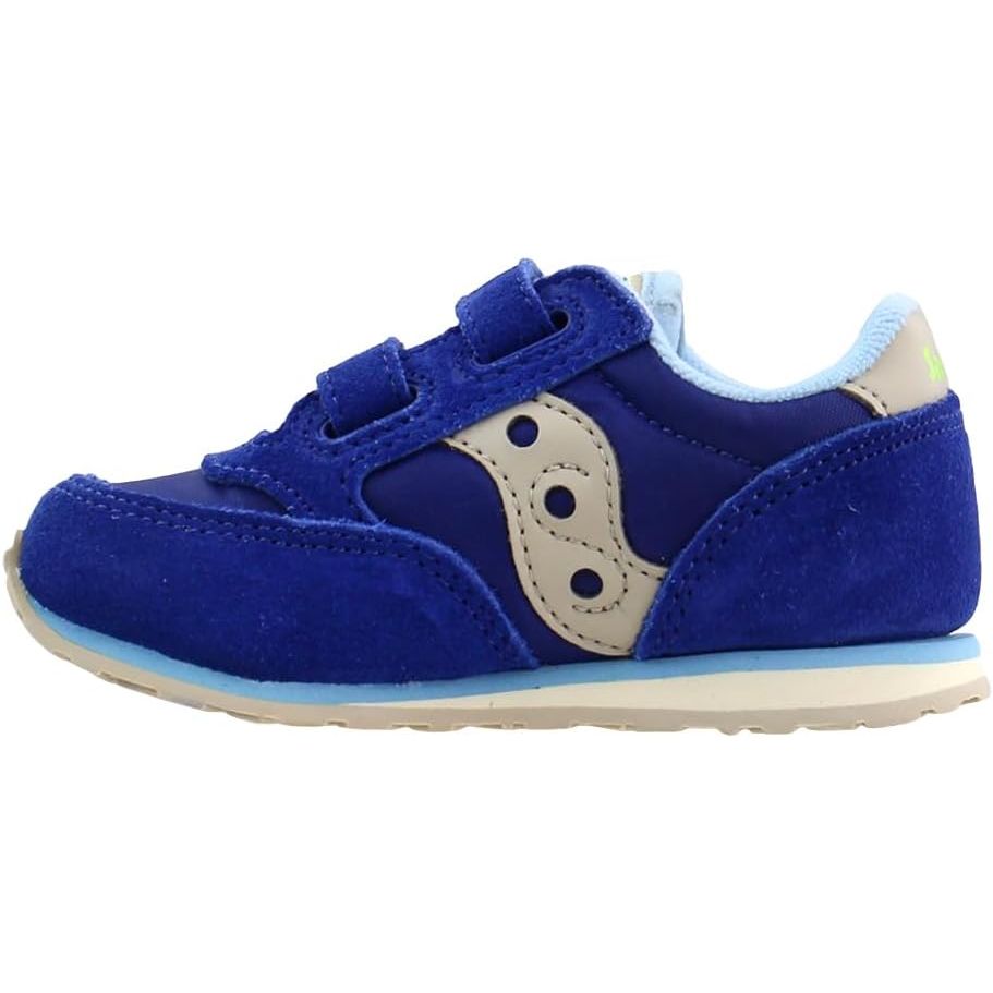 The Saucony Unisex-Child Baby Jazz Hook & Loop Seasonal Sneaker is a popular shoe option for toddlers and young children. It features a stylish and sporty design, making it suitable for both boys and girls. The shoe has a hook and loop closure system, making it easy to put on and take off, and also ensuring a secure fit.