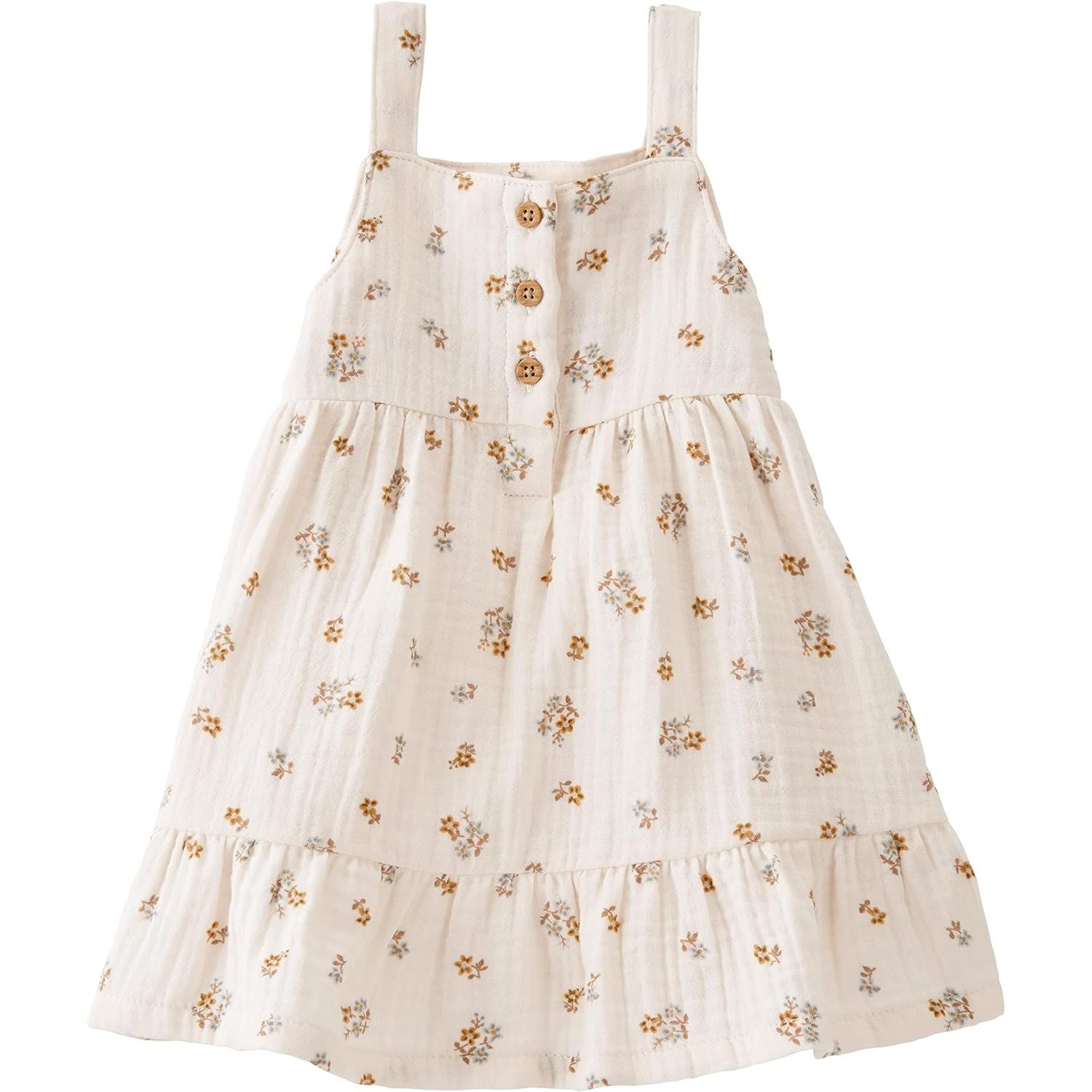 The Little Planet by Carter's Baby-Girls Baby & Toddler Girls' Organic Cotton Dress features a cute and vibrant Spring Bloom print, making it a perfect choice for your little one's wardrobe. Made from 100% organic cotton, this dress is soft, breathable, and gentle on your baby's skin.