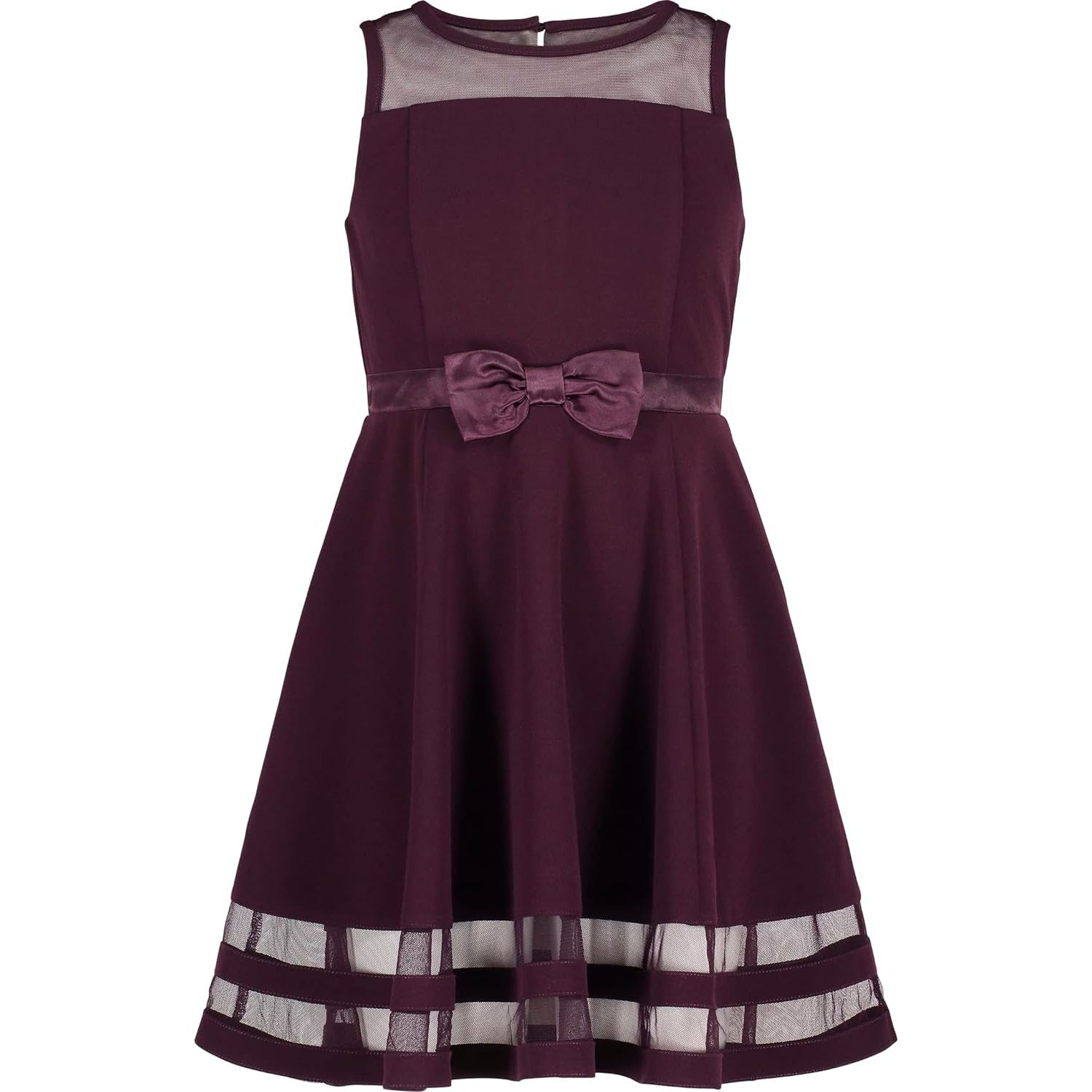 The Calvin Klein Girls' Sleeveless Party Dress is a stylish and trendy option for any special occasion. The fit and flare silhouette is flattering on all body types, and the sleeveless design is perfect for warmer weather or for layering with a cardigan or jacket.