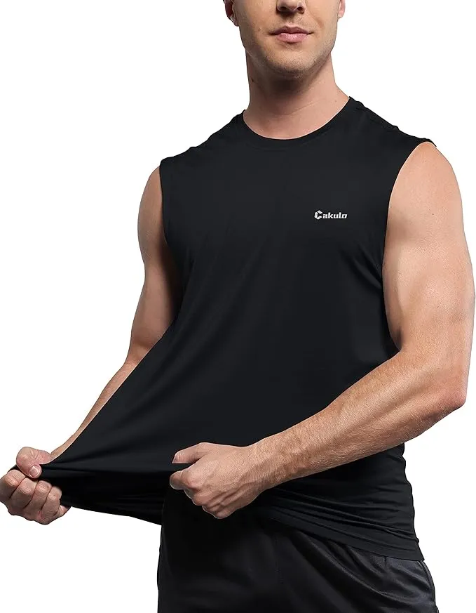 Introducing Cakulo's Pack of 3 Workout Sleeveless Shirts for Men, crafted with a blend of 90% polyester and 10% spandex for ultimate comfort and flexibility. These imported shirts are perfect for a variety of activities, whether you're hitting the gym, going for a run, or just enjoying a casual day in the sun. The quick-dry and lightweight fabric make them a go-to choice for any physical endeavor.