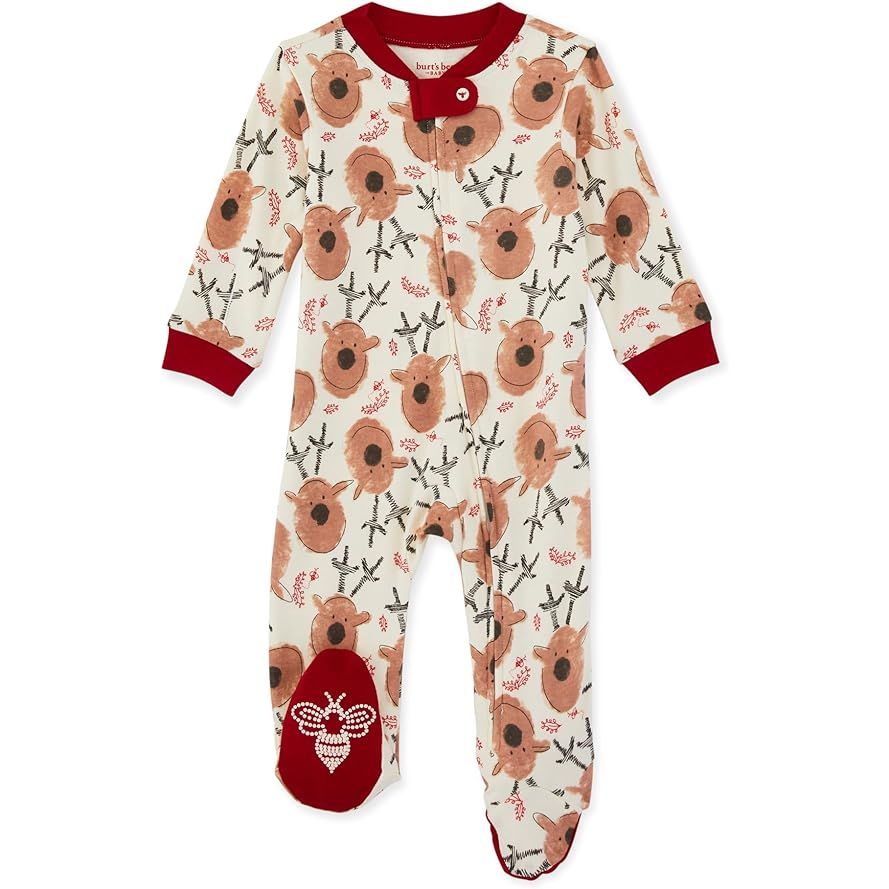 Burt's Bees Baby baby-boys Sleep and Play Pjs are one-piece zip front romper jumpsuit pajamas made from 100% organic cotton. These pajamas are designed to provide softness and comfort for your little one while they sleep or play.