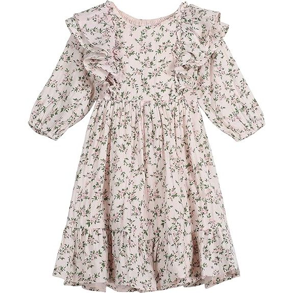 The PIPPA & JULIE Baby Girls' Sleeveless Patterned Party Dress is a cute and stylish option for special occasions. The dress features a fit and flare silhouette that is both comfortable and flattering. It is made from a soft and lightweight fabric that is easy to move in.
This dress comes as a 2-piece set, which includes a coordinating panty.