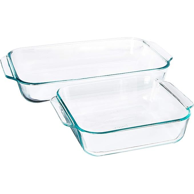 Upgrade your kitchen with the Pyrex 2-Piece Basics Value Pack, featuring an 8-inch square dish and a 3-quart oblong bake dish. Crafted from high-quality, durable glass, these dishes are perfect for baking, serving, and storing food.