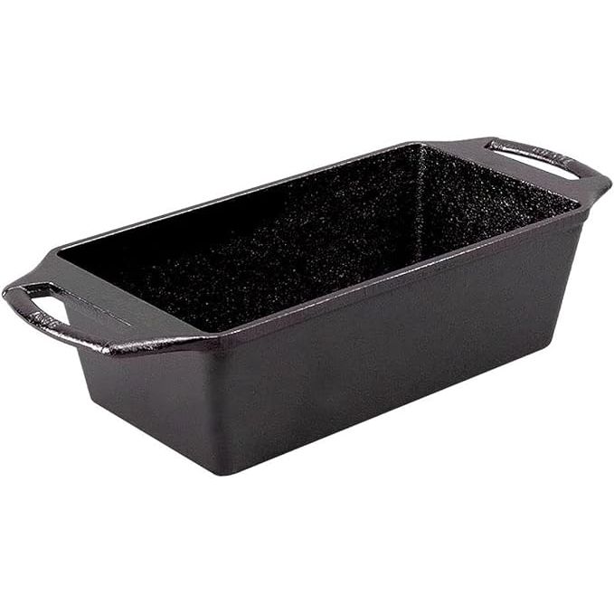 The Lodge Cast Iron Loaf Pan is a must-have for any kitchen, measuring 8.5x4.5 inches and perfect for baking delicious homemade breads, cakes, and more. Crafted from durable cast iron, this pan ensures even heat distribution for consistent results, yielding a crispy outer crust and moist interior.