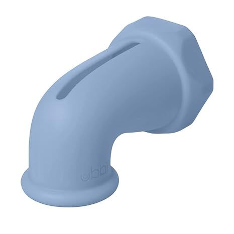 The Ubbi Bath Spout Safety Guard is a soft silicone spout cover designed to protect your baby from bumps and bruises during bath time. This must-have bath time accessory fits snugly over most standard bath spouts, providing a safe and cushioned surface for your little one to play and splash around in the tub.
