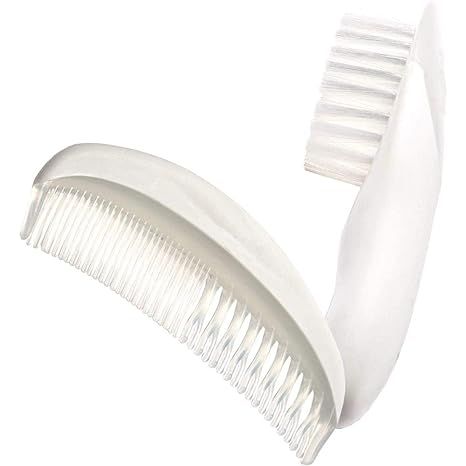 The First Years American Red Cross Baby Comb and Baby Hair Brush is a gentle and tangle-free grooming set designed specifically for babies. The set includes a soft bristle brush and a fine-tooth comb, both made with high-quality materials to ensure comfort and safety for your little one.