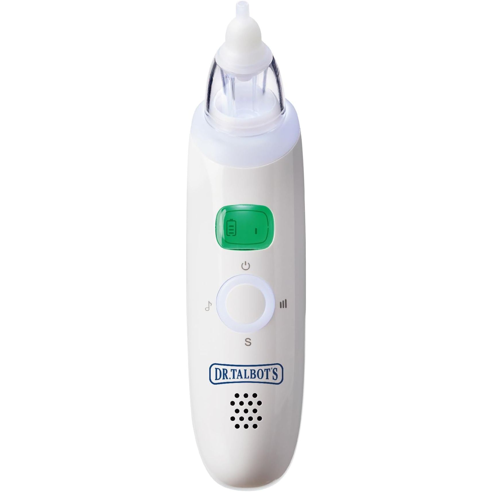 Dr. Talbot's Nasal Aspirator is a safety-approved product designed for the gentle and effective removal of mucus and congestion in babies' noses. This BPA-free device comes with a hygienic travel case, making it convenient and portable for on-the-go use. Its ergonomic design ensures ease of use and comfort for both parents and babies alike.