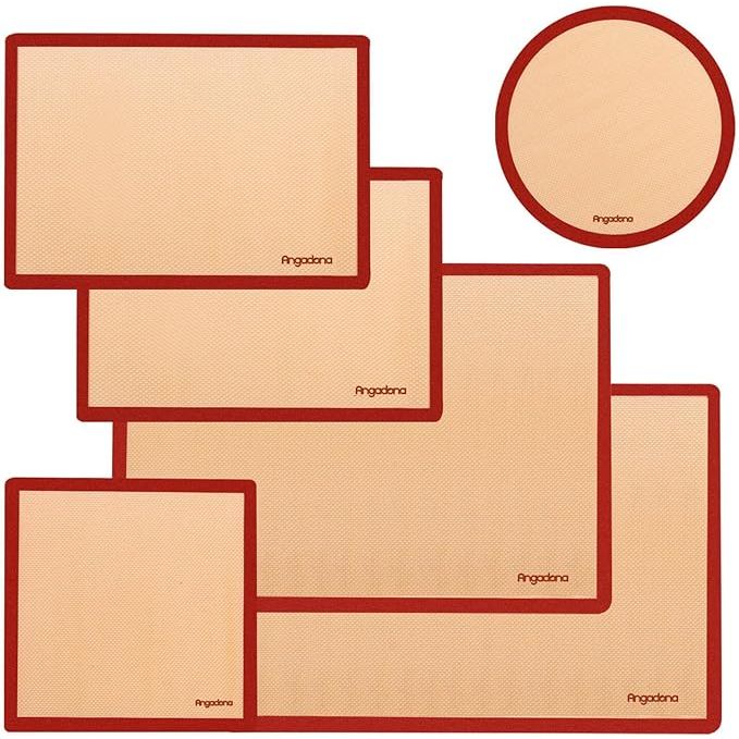 Enhance your baking experience with this set of 6 versatile silicone baking mats. Crafted from food-grade silicone, these mats are non-stick, reusable, and oven-safe, making baking easier and more efficient. With a variety of shapes including round and square cake pan mats, these baking mats are perfect for a wide range of baking projects.