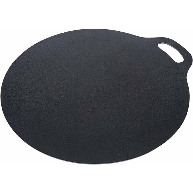 Upgrade your kitchen with the Victoria 15-Inch Cast Iron Tawa Dosa Pan, Pizza Pan, a versatile and durable cookware essential. Perfect for making dosas, pizzas, crepes, and more, this 15-inch pan provides ample space for all your cooking needs.