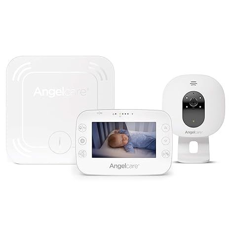 The Angelcare 3-in-1 AC327 Baby Monitor is a versatile monitoring system designed to provide parents with peace of mind while their baby sleeps. This monitor includes a sensor pad that detects your baby's movements, alerting you if no movement is detected for 20 seconds. This can add an extra layer of safety, especially for newborns and infants.