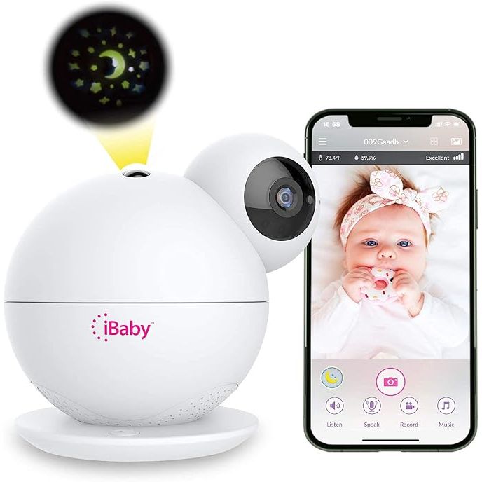 The iBaby M8 2K Smart Baby Monitor is a high-tech baby monitoring system designed to give parents peace of mind while keeping an eye on their little one. The camera features a 355° Pan and 110° Tilt, allowing for a wide range of visibility.